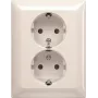 BUSCH JAEGER BJ 202 EUJB-914 presa doppia SCHUKO con placca di copertura completa