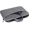 Borsa top loader DEFENDER Solid per laptop 15,6 pollici, poliuretano, grigio, manico, tracolla rimovibile