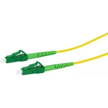 LogiLink - Patch cord - LSH/APC monomodale (M) su LC/APC monomodale (M) - 0,5 m - 2 mm - fibra ottica - simplex - 9/125 micrometri - G.657.A2/OS2 - senza alogeni - Giallo