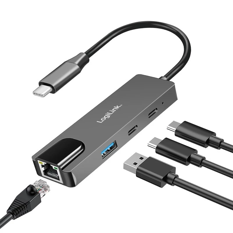 Hub USB 3.2 Gen1, 3 porte con 2,5G Ethernet