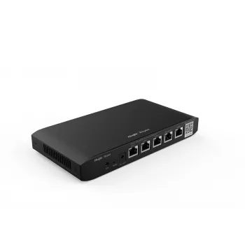 Router Wi-Fi RUIJIE RG-EG105G-V3 dual band Wi‑Fi 5, 2 core, 128 MB RAM, 32 MB Flash, 4 porte LAN + 2 WAN Gigabit, nero