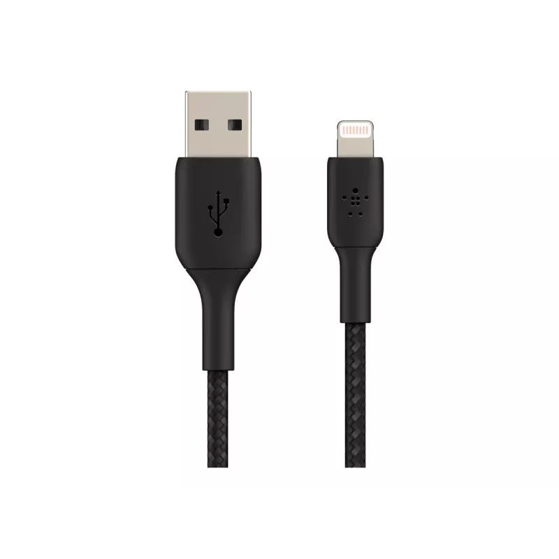 Cavo intrecciato USB-Lightning 15cm nero