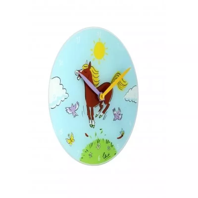 Orologio NeXtime 8812 Jump for joy, Ø30 cm, orologio da parete, blu/multicolore