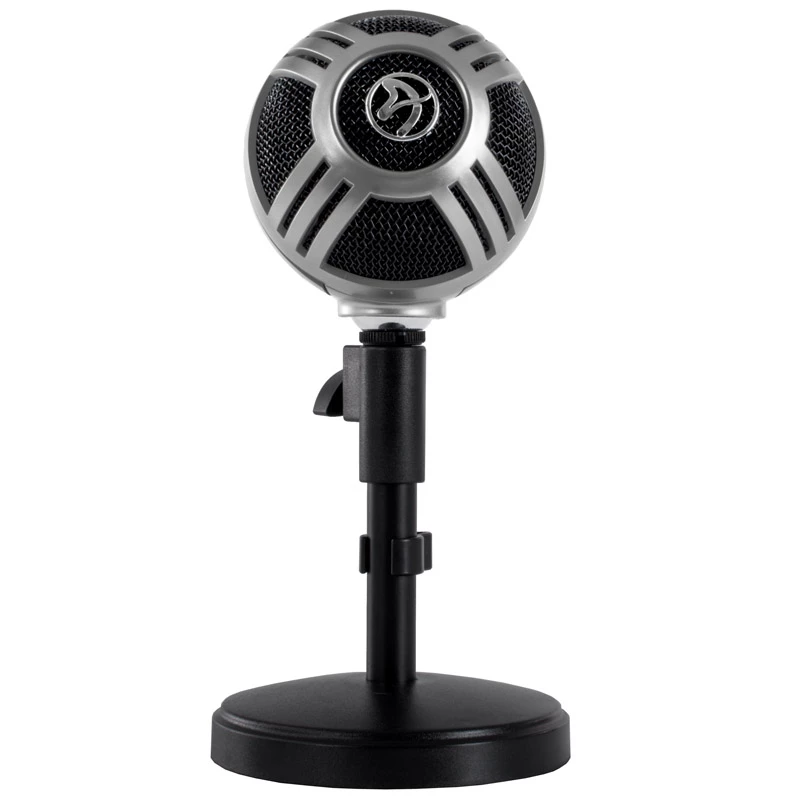 Arozzi Sfera microfono da tavolo, USB - cromato