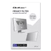 Qoltec 51050 Filtro privacy per display (13,3 pollici) (11,59 pollici, 16:9), pellicola protettiva per notebook