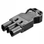 BACHMANN Connettore maschio per apparecchi GST18/3 nero
