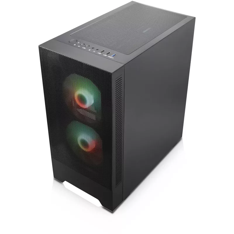 Set case PC Silentware Flow 100 ARGB MESH — 2 ventole frontali da 140 mm, 1 posteriore da 120 mm