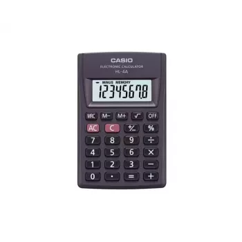 CASIO HL-4A-B calcolatrice 8 cifre 56x87mm nero