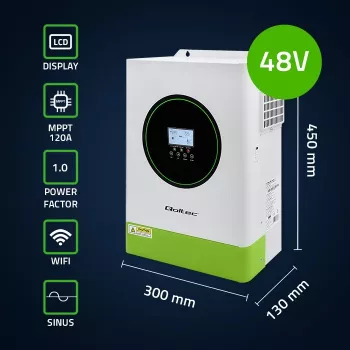 Inverter solare ibrido off-grid 6200W | 120A
