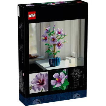 LEGO Botanical Set da costruzione Hibiscus Flower 10372 – 660 pezzi, modello da esposizione, 250×360×130 mm