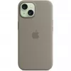 Custodia in silicone compatibile MagSafe per iPhone 15 – Clay