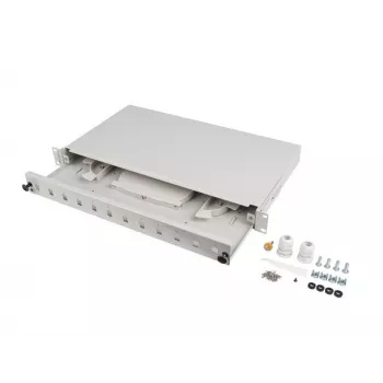 Patch panel Lanberg FOP1-12SS-LDS grigio ABS acciaio 19 pollici
