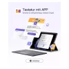 Tastiera inateck Surface grigio, Sureface GO 1-4 Com. QWERTZ