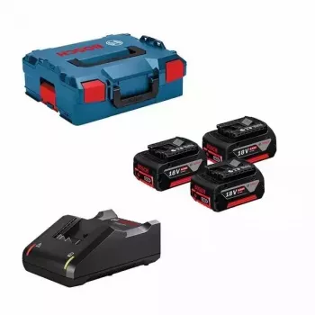 Avvitatore BOSCH A BATTERIA 18V 5,0Ah x3 +CARICABATTERIE GAL 18V-40 +LB 0615990L3T OEM