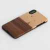 Custodia per smartphone man and wood per iPhone X/XS – modello mare, nero