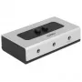 Commutatore jack audio 3,5 mm 2 porte manuale bidirezionale, interruttore grigio/nero