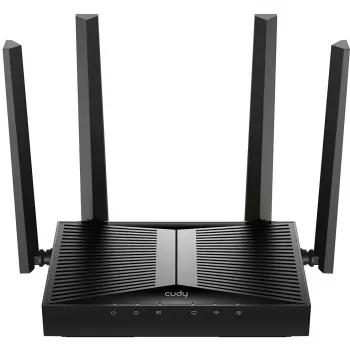 Router da tavolo Cudy WR3600 dual band Wi‑Fi 7 (802.11be), fino a 2882 Mbit/s, 4× Gigabit LAN, 1× WAN, nero