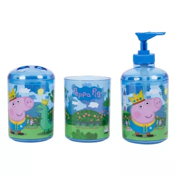 Set bagno Peppa Pig 3369 — set accessori bagno con dispenser e supporto