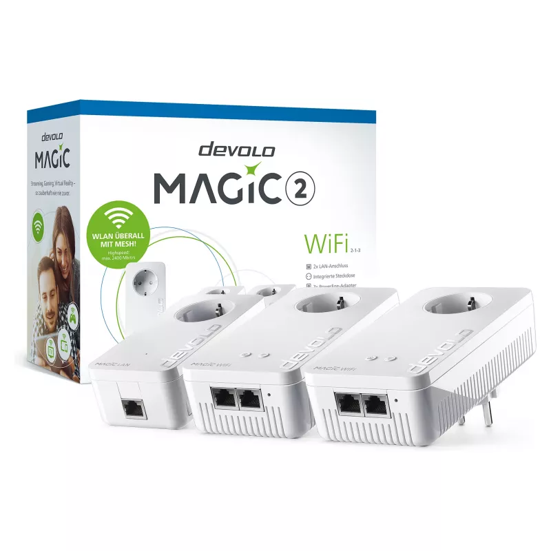 Magic 2 WiFi next Multiroom Kit, Powerline 3 adattatori