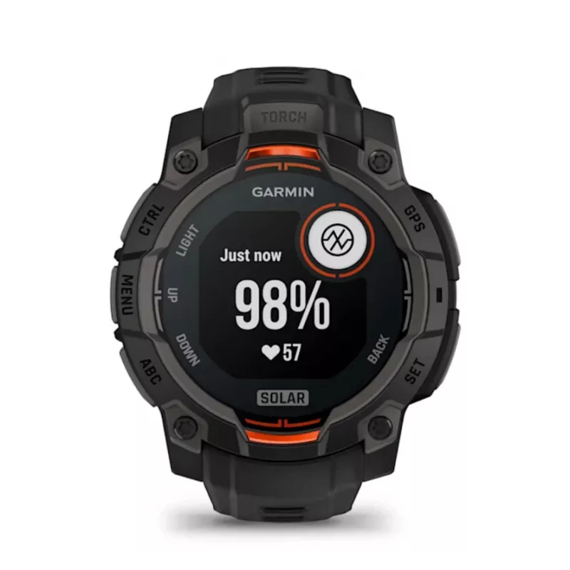 Garmin Instinct® 3 – 45 mm, orologio solare nero