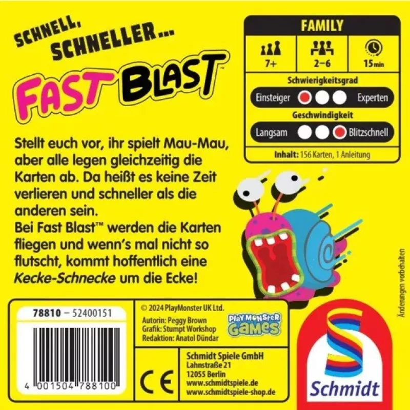 Fast Blast, gioco di carte