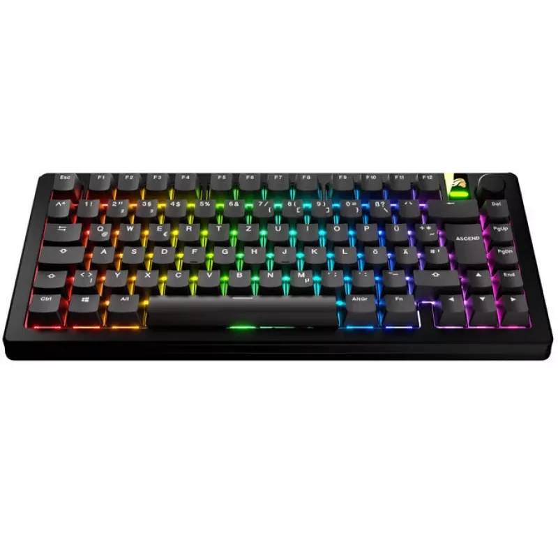 Keycaps GLORIOUS GPBT Basics — set di tasti PBT, layout DE-ISO, nero