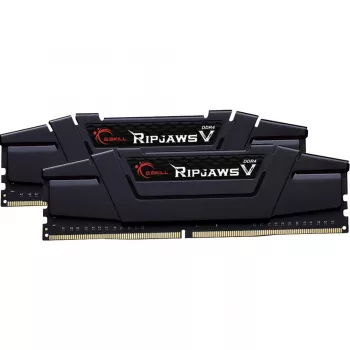 DIMM 16 GB DDR4-3200 (2x 8 GB) kit dual, memoria per computer nero, F4-3200C16D-16GVKB, Ripjaws V, INTEL XMP