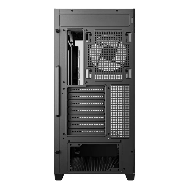 Case per PC DeepCool CG580 4F Midi Tower — ATX/ITX/MicroATX, vetro temperato, 3×120mm+1×120mm ventole, 2×3,5 pollici & 2×2,5 pollici, USB-A×2 USB-C×1, nero