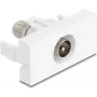Presa IEC / F DeLOCK 90828 bianco 75 Ω dritto