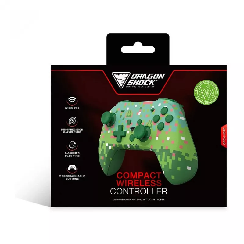 Dragonshock controller Poptop wireless Cubes verde Switch