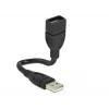 Cavo USB DeLOCK 15 cm USB 2.0 USB A nero