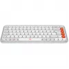 Logitech POP Icon Keys - tastiera - wireless - Bluetooth LE - QWERTY - US International - Off White, arancione (920-013072)