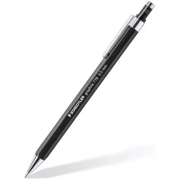 Portamina meccanico Staedtler 778 05-9, 0,5 mm, fusto esagonale, nero, mina nera