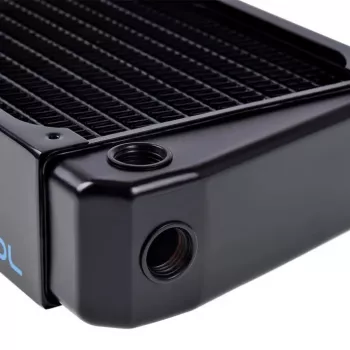 Alphacool NexXxoS XT45 - blocco dissipatore - ottone - rame - acciaio - nero - 1/4 - 1,5 bar - 12 cm (14234)