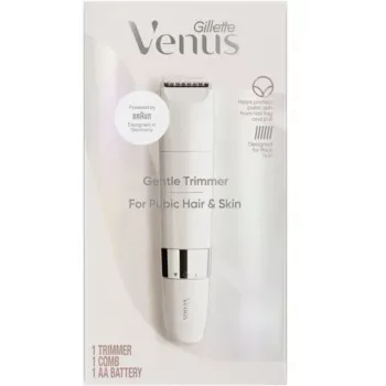 Rifinitore intimo BRAUN Gillette Venus Gentle Intimate Trimmer, bianco — rasoio personale a batteria per zone sensibili