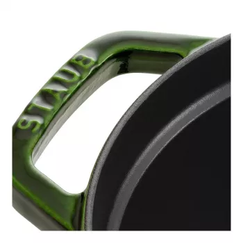 Staub La Cocotte 33 cm tegame ovale in ghisa, verde basilico