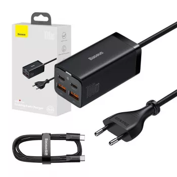 Baseus GaN3 100/ 65W caricabatterie da tavolo Quick Charge QC 3.04.0 caricabatterie per telefono USB-C Type-C per iPhone15 Huawei Xiaomi MacBook Laptop