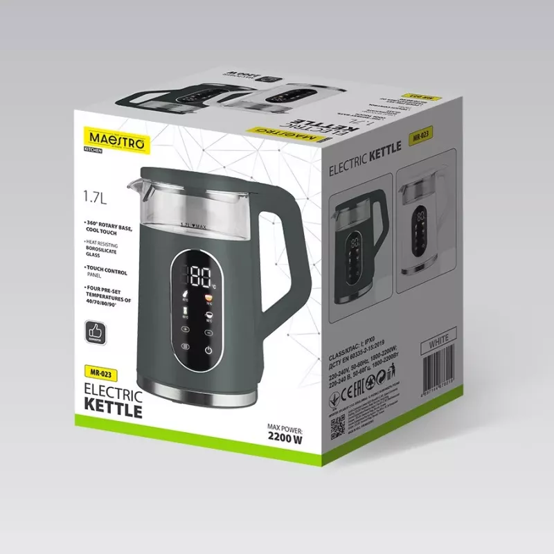 Bollitore Maestro MR-023-Verde 1,7 L 2220 W