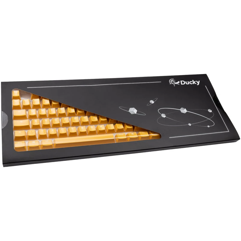 Set di tasti Ducky DKSA109-DEPDYDYYWO1 giallo PBT Double-Shot layout DE 109 tasti