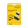 Dissipatore di calore DELOCK 18460 per SSD M.2 2280 — alluminio/rame, RGB 5V, nero