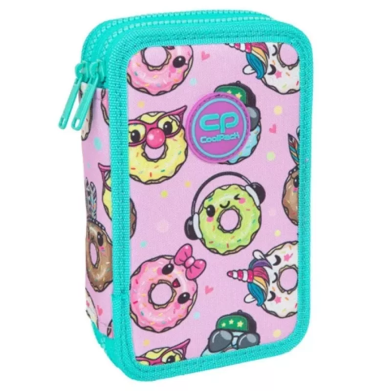 Astuccio portapenne Coolpack Jumper 2 – design a doppio livello, cerniera, superficie in tessuto