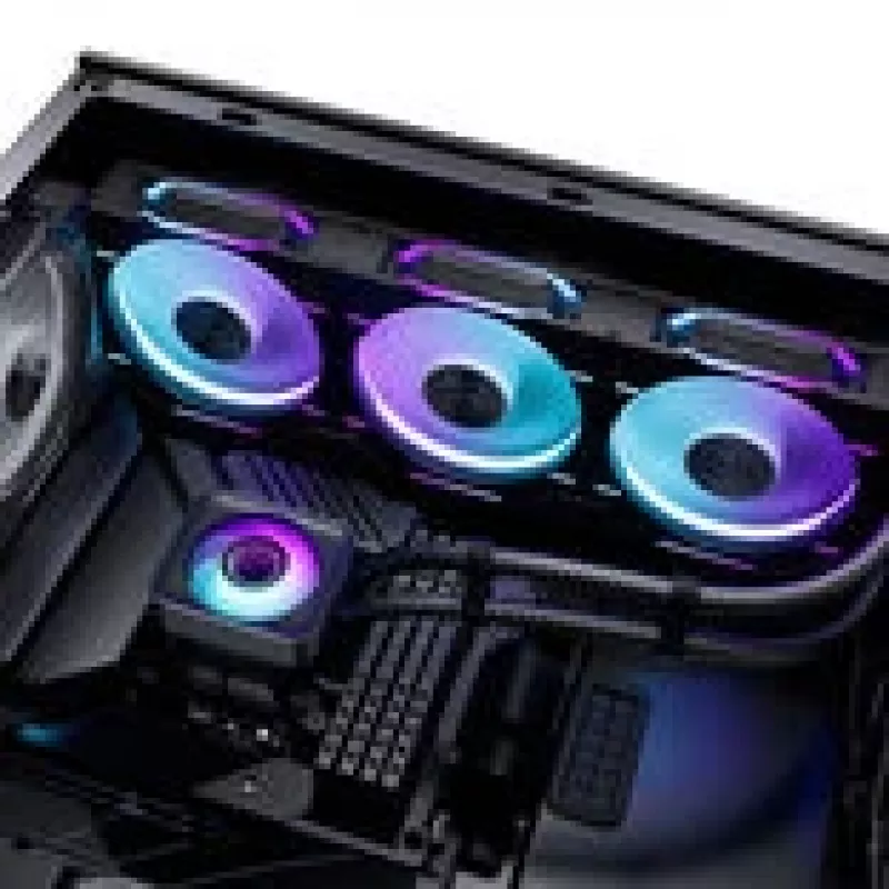 Phanteks Glacier One 360D30 X2 DRGB Raffreddatore a liquido AIO, 360 mm, Nero