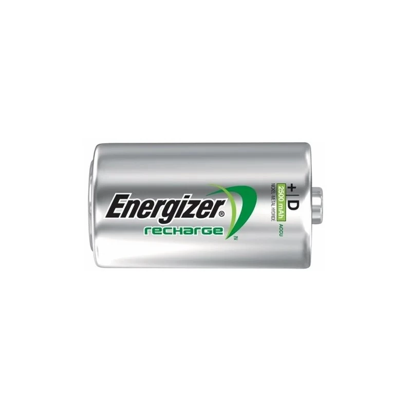 Batteria ricaricabile NiMH Energizer formato D 2500mAh - confezione da 2