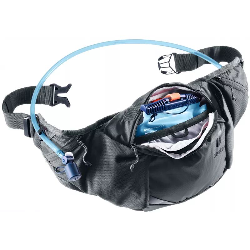 Marsupio DEUTER Pulse 3 compatibile con reni, cintura regolabile, 3 L, grafite, 330 g