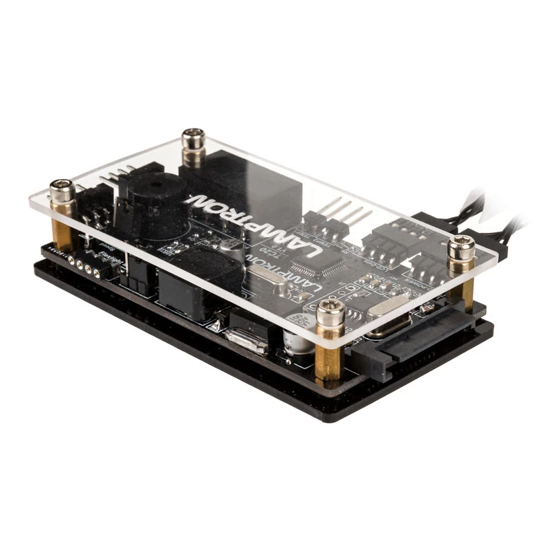 Lamptron TC20 controller PCI per ventole e LED RGB, nero – hub ventole/LED montato su slot PCI