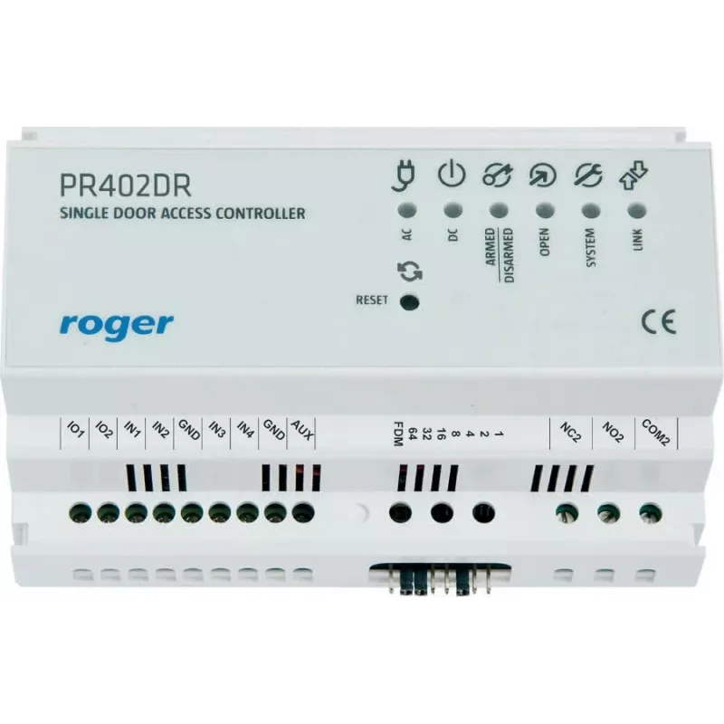 Controllore di accesso RoGer PR402DR 9050 – unità di controllo accessi con funzioni di sicurezza avanzate