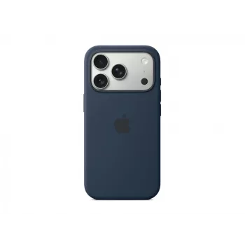 Custodia in silicone Apple iPhone 17 Pro MagSafe Midnight blu scuro