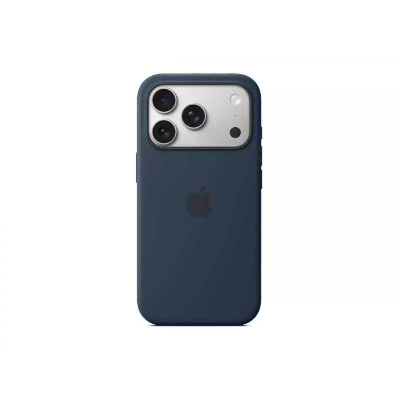 Custodia in silicone Apple iPhone 17 Pro MagSafe Midnight blu scuro
