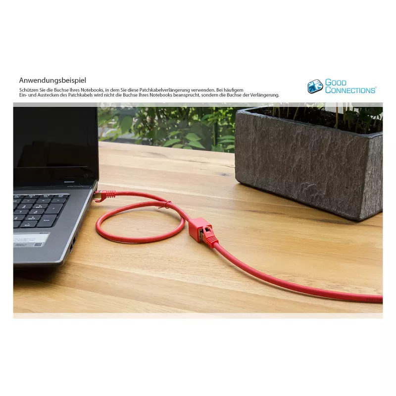 Goodconnections 8063VR-100R cavo patch Ethernet rosso