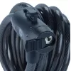 Lucchetto per bici in acciaio 12 mm con chiave - YCK0/12/200/2 nero